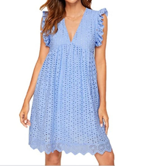 Marina Luxe Lace Beach Dress