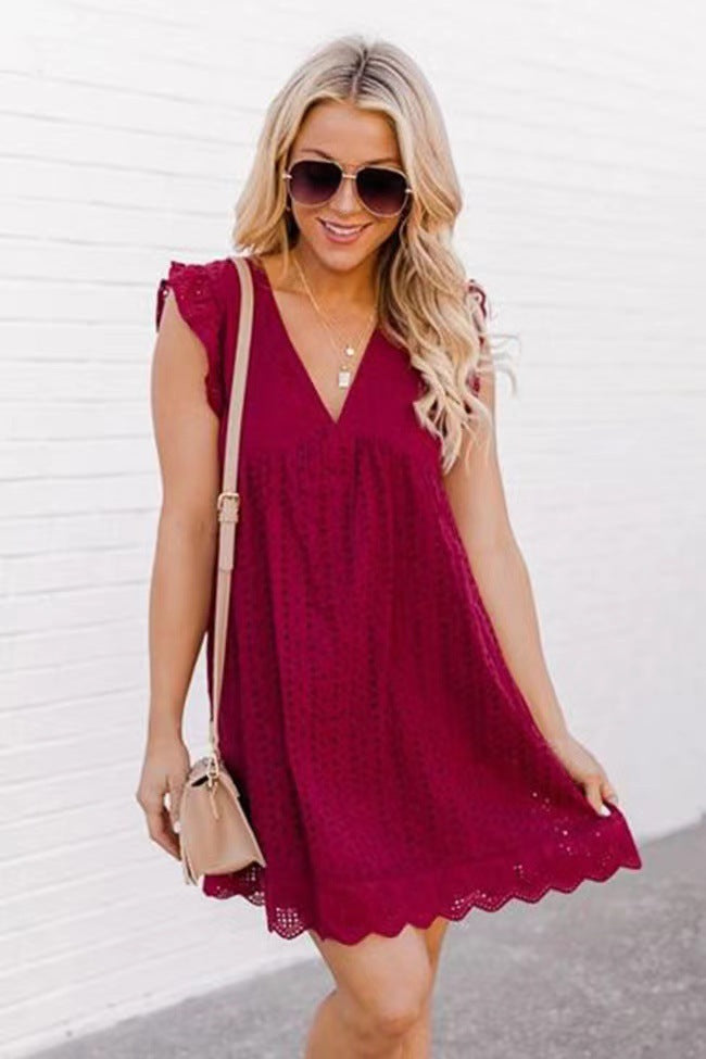 Marina Luxe Lace Beach Dress
