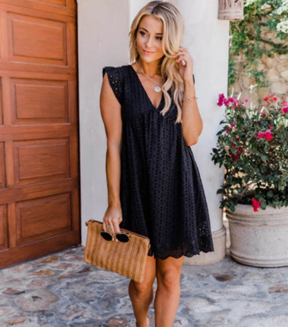 Marina Luxe Lace Beach Dress