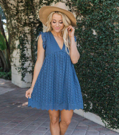 Marina Luxe Lace Beach Dress
